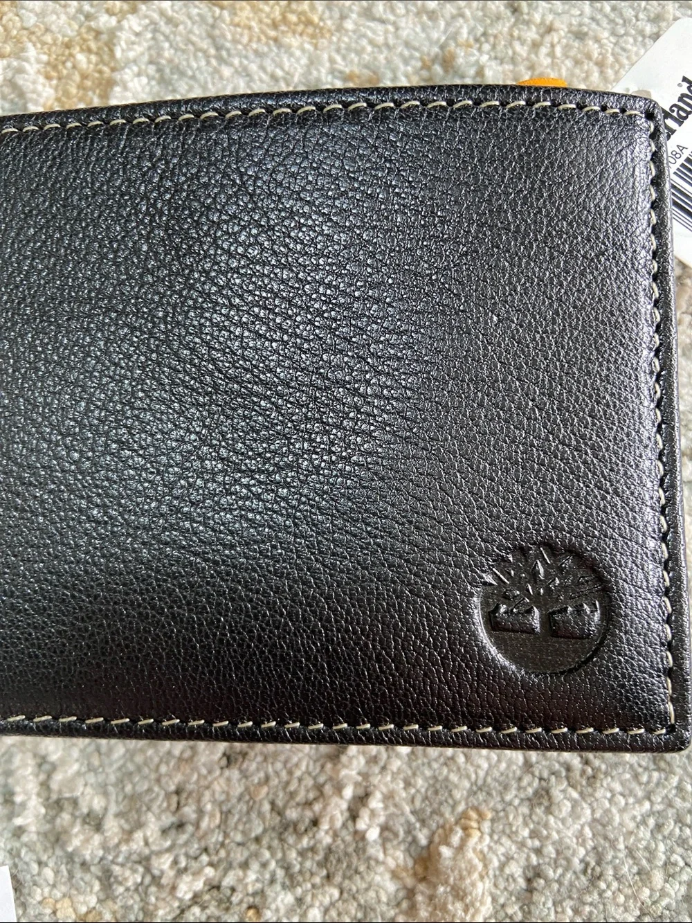 Timberland Black Leather Passcase Bi-Fold Wallet